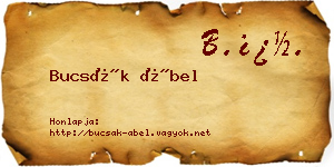 Bucsák Ábel névjegykártya